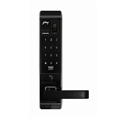 Godrej Advantis Revolution Digital Door Back/Gold (Pin + Biometric + RFID + Key)