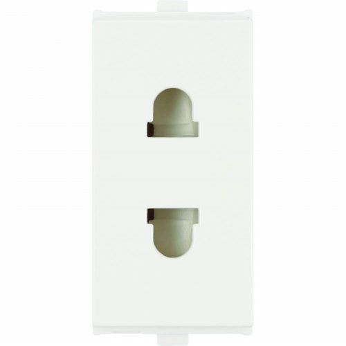 Roma Penta 6A 2 Pin Socket - White 1 M