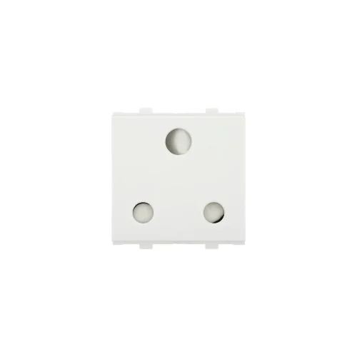 Anchor Penta Modular 2M 16A 3 Pin Socket ISI White