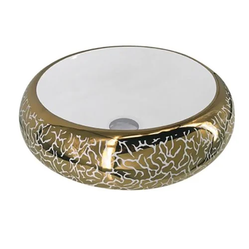 Cera Senator Shiloh Art Decor Table Top Wash Basin - Gold