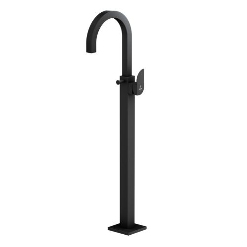 Jaquar Alive Exposed Parts of Floor Mounted Single Lever Bath Mixer with Provision for Hand Shower Black Matt