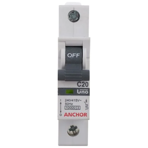 Anchor Uno MCB SP Single Pole C Type