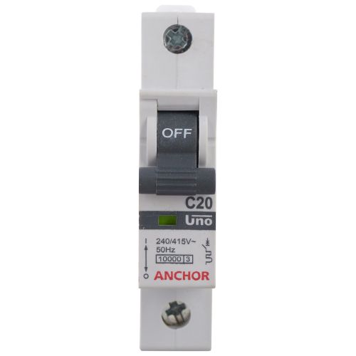 Anchor Uno MCB SP Single Pole B Type