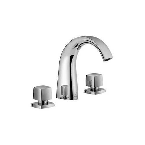 Jaquar Arc 3-Hole Basin Mixer Without Popup Waste System, 15Mm Cartridge Size Chrome