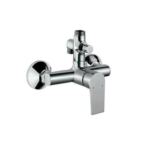 Jaquar Aria Single Lever Exposed Shower Mixer With Provision For Connection To Exposed Shower Pipe & Hand Shower  With Connecting Legs & Wall Flanges