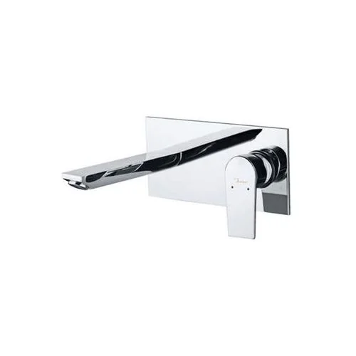 Jaquar Aria Exposed Part Kit Of Single Lever Basin Mixer Wall Mounted Consisting Of Operating Lever, Wall Flange, Nipple & Spout