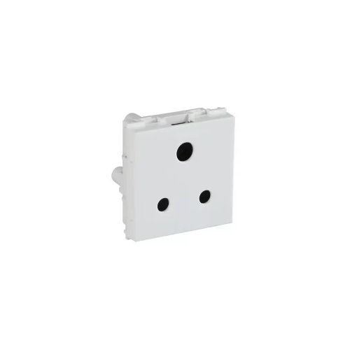 Crabtree Athena 6 A 3 Pin Shuttered Socket Chalk White