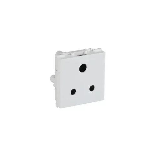 Crabtree Athena 6 A 3 Pin Shuttered Socket Chalk White