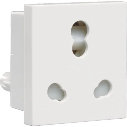 Crabtree Athena 10 A - 25 A Shuttered Socket Chalk White