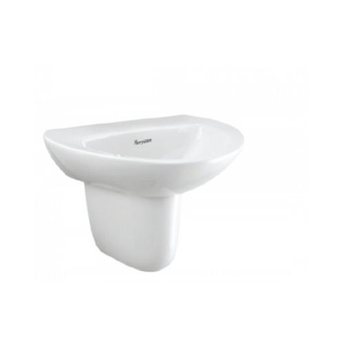 Parryware Casa Wash Basin Half Pedestal White