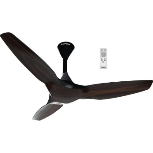 Crompton SilentPro Enso Chestnut Wood Finish Ceiling Fan with Remote