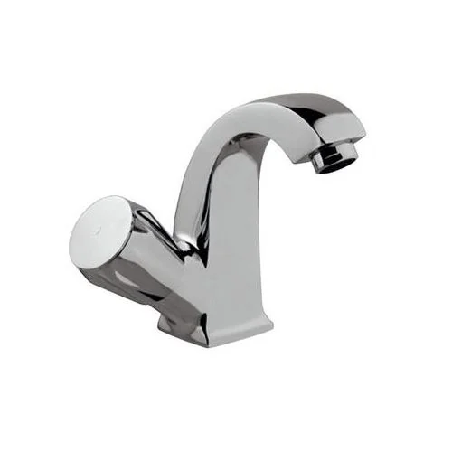 Jaquar Continental Swan Neck Tap With Left Hand Operating Knob With 450Mm Long Braided Hose