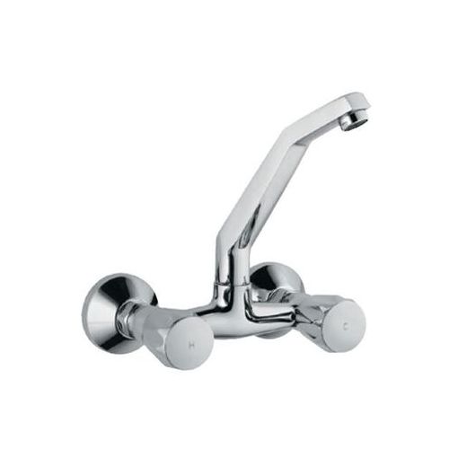 Jaquar Continental Sink Mixer With Raised J Shaped Swinging Spout Wall Mounted Model