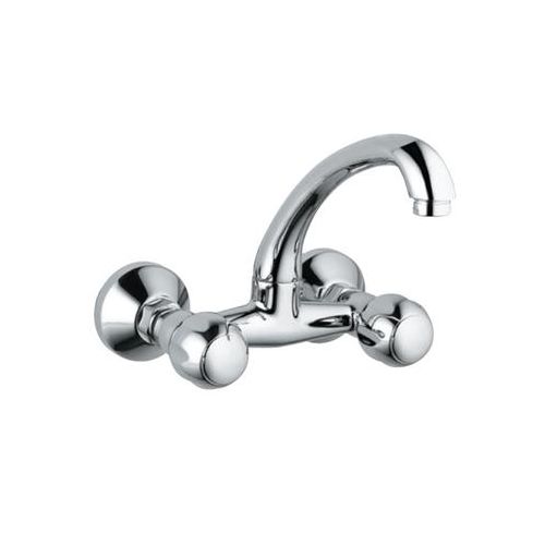 Jaquar Clarion Sink Mixer With Swinging Spout (Wall Mounted Model) With Connecting Legs & Wall Flanges