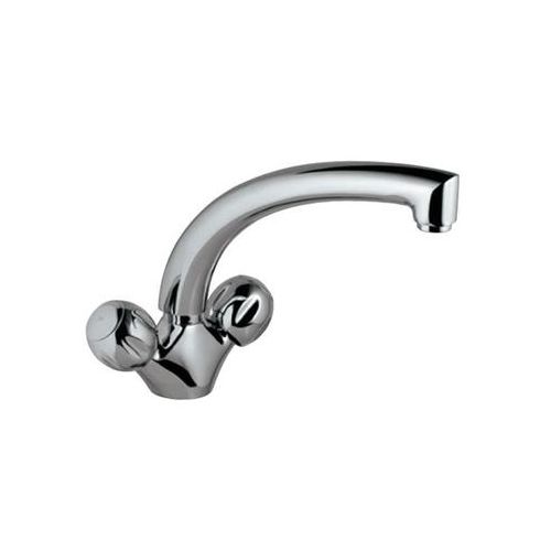 Jaquar Clarion Sink Mixer With Extended Spout (Table Mounted Model) With 450Mm Long Braided Hoses