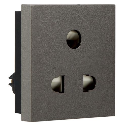 Crabtree Athena Moderna 6 A 3 Pin Socket Elephant Grey