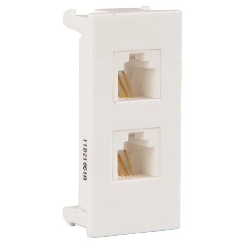 Crabtree Thames Rj 11 Socket 2 Gang (Telephone Jack)