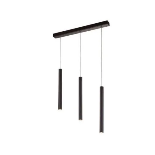 Jaquar 3 Light black powder coated pendant (DPN-BLK-11086X3)