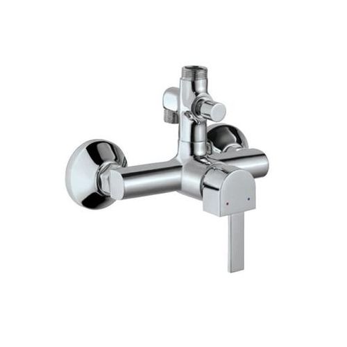 Jaquar Darc Single Lever Exposed Shower Mixer With Provision For Connection To Exposed Shower Pipe & Hand Shower  With Connecting Legs & Wall Flanges