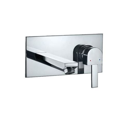 Jaquar Darc Exposed Part Kit Of Single Lever Basin Mixer Wall Mounted Consisting Of Operating Lever, Wall Flange, Nipple & Spout