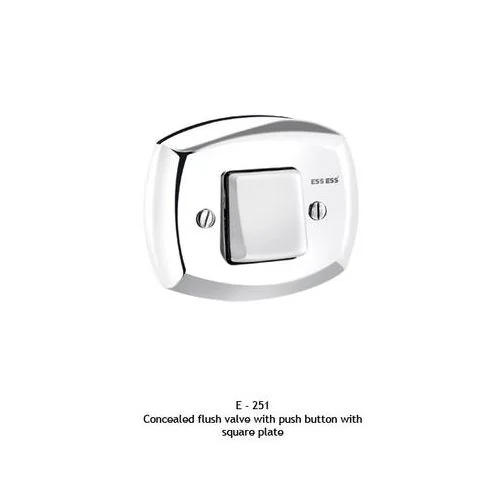 ESS ESS Concealed Flush Valve With Push Button With Square Plate