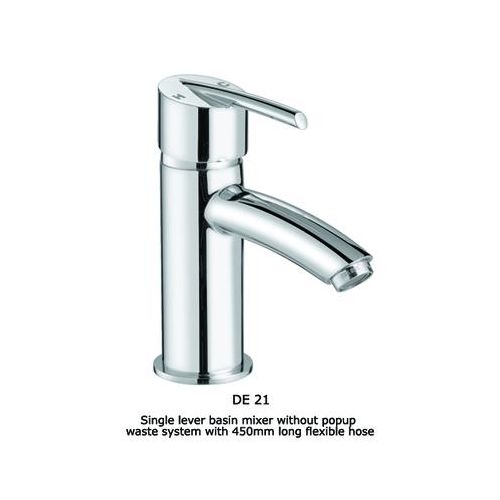 ESS ESS Deon Single Lever Basin Mixer Without Popup Waste System With 450Mm Long Flexible Hose