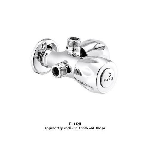 ESS ESS Trend Angular Stop Cock 2-In-1 With Wall Flange