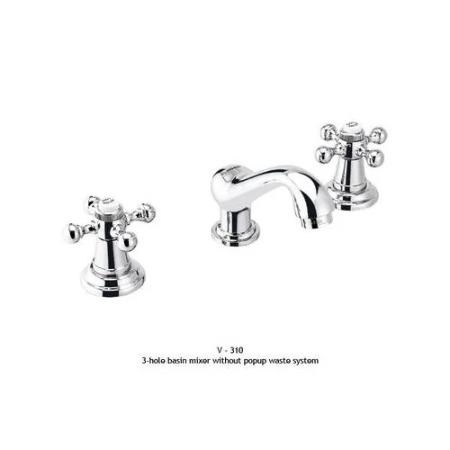 ESS ESS Victorian 3-Hole Basin Mixer Without Popup Waste System