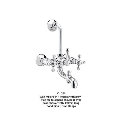 ESS ESS Victorian Wall Mixer 3-In-1 System With Provision