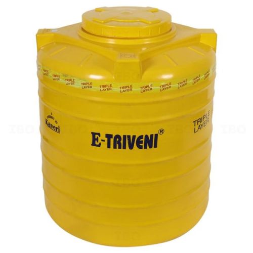 E-Triveni 3 Layer Yellow Overhead Water Tank