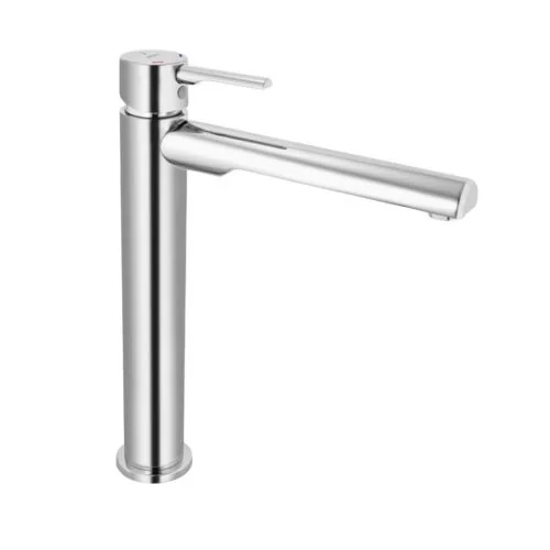 Jaquar Florentine Prime Single Lever Tall Boy with 190mm Extension Body Fixed Spout without Popup Waste System with 600mm Long Braided Hoses Chrome