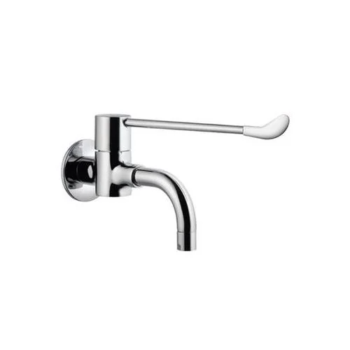 Jaquar Medi Series Florentine Bib Cock With Extended Lever Handle & Wall Flange