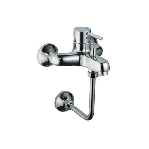 Jaquar Florentine Single Lever Wall Mixer With Provision For Overhead Shower With 150 X 150Mm Long Bend Pipe On Lower Side FLR-CHR-5143