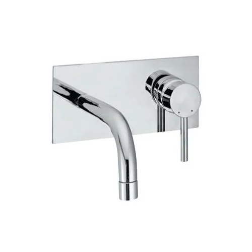 Jaquar Florentine Exposed Part Kit Of Single Lever Basin Mixer Wall Mounted Consisting Of Operating Lever, Wall Flange, Nipple & Spout