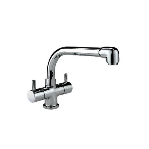 Jaquar Florentine Sink Mixer, 1-Hole With Swinging Extended Spout (Table Mounted Model) With 450Mm Long Braided Hoses