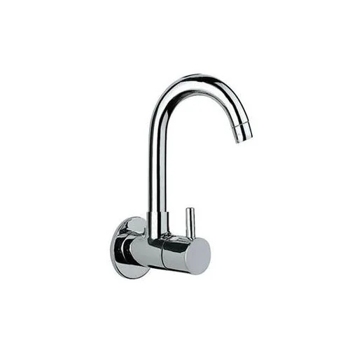 Jaquar Florentine Sink Cock With Regular Swinging Spout (Wall Mounted Model) With Wall Flange