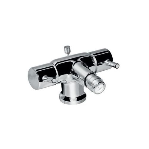 Jaquar Florentine 1 - Hole Bidet Mixer With Popup Waste System With 375Mm Long Braided Hoses