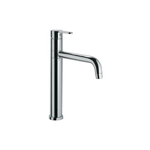 Jaquar Fusion Single Lever Sink Mixer With 210Mm Extension Body Swinging Spout Without Popup Waste (Table Mounted) With 600Mm Long Braided Hoses