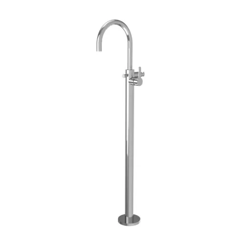 Jaquar Fusion Exposed Parts of Floor Mounted Single Lever Bath Mixer with Provision for Hand Shower Chrome