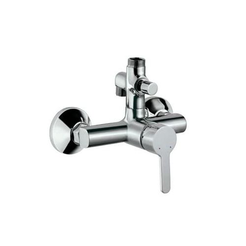 Jaquar Fusion Single Lever Exposed Shower Mixer With Provision For Connection To Exposed Shower Pipe & Hand Shower With Connecting Legs & Wall Flanges