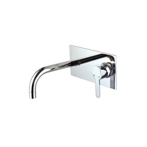 Jaquar Fusion Exposed Part Kit Of Single Lever Basin Mixer Wall Mounted Consisting Of Operating Lever, Wall Flange, Nipple & Spout