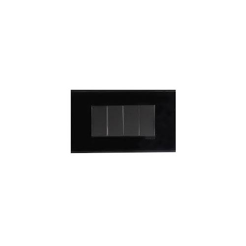 Havells Fabio Studio Plexi Glass Black Front Plate