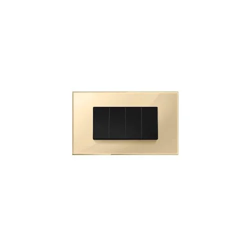 Havells Fabio Studio Plexi Glass Gold Outer Plate