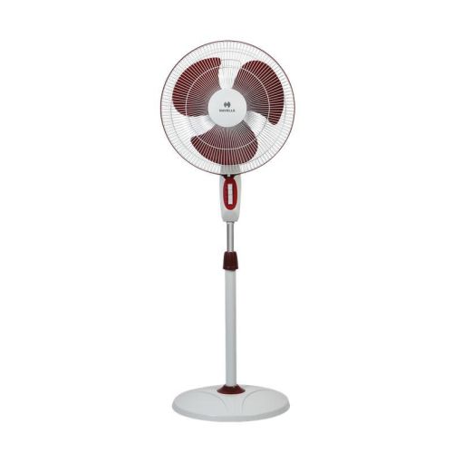 Havells Accelero 400mm Pedestal Fan White Red