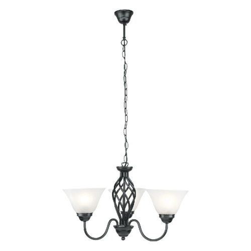 Havells Cupola Chandelier 1 X 3Ls E27 Blk Ceiling Mounted, Chandelier