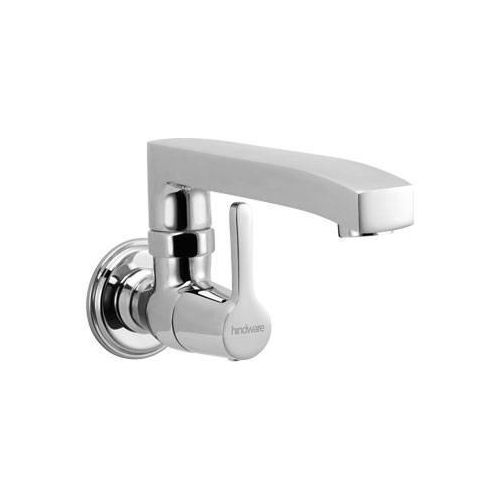 Hindware Barrel Neo Sink Cock With Swivel Casted Spout (Wall Mounted) 