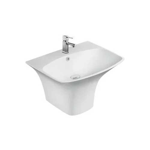 Hindware Berlin  Integrated Pedestal Basin Starwhite (91075)