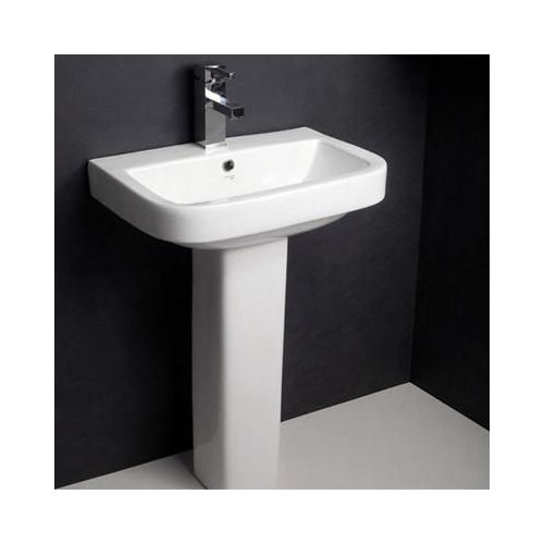 Hindware Mini Neo  Pedestal Basin Starwhite (10099 + 11032)