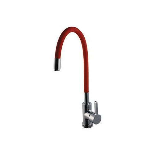 Hindware Single Lever Sink Mixer With Flexible Spout (Red)