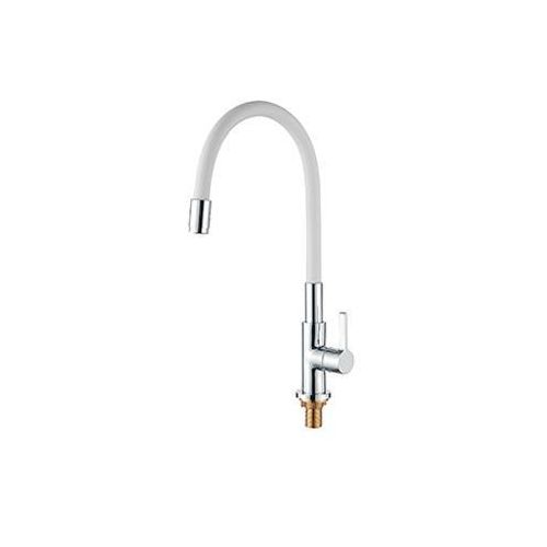 Hindware Sink Cock With Flexible Spout (White)